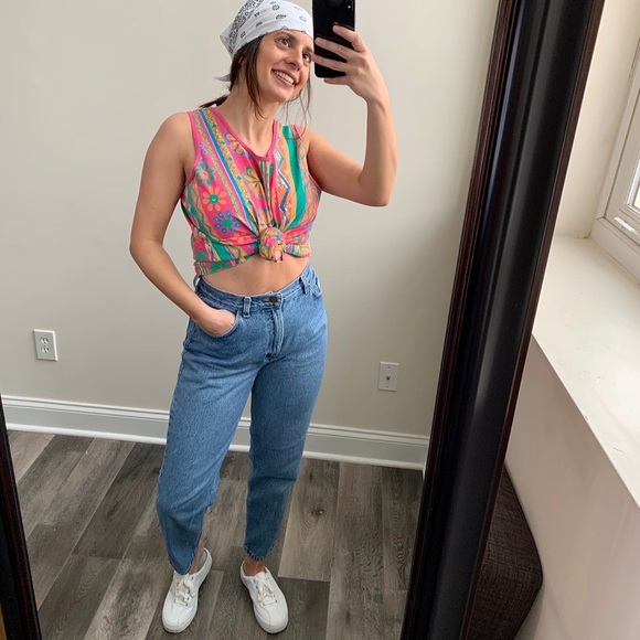 Tops - Vintage Floral Tank Top